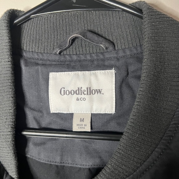 Men’s M light grey zip up bomer jacket - Picture 3 of 6